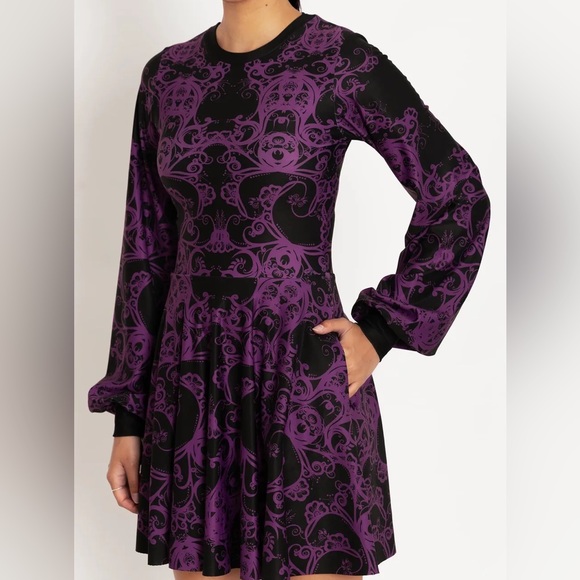 Blackmilk “PLUM BATH BISHOP SKATER DRESS” Size Large L NWT - Picture 13 of 15